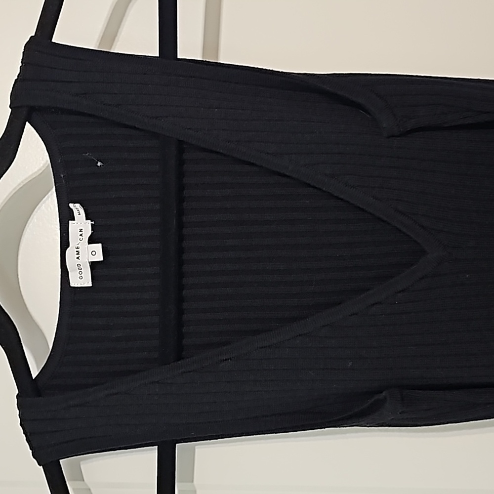 Good American Tie waist Midi Dress - Picture 5 of 5